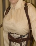Steampunk Brown Leather Harness